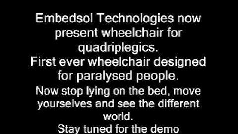 Head movement controlled wheelchair.wmv