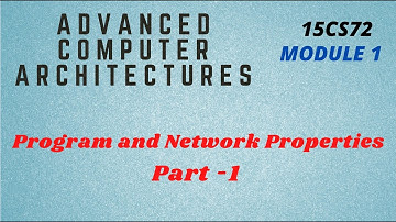 Program and Network Properties | ACA | 17CS72