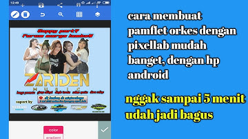 cara membuat pamflet pakai aplikasi pixellab