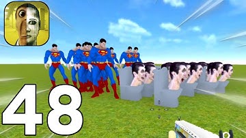SCARY 🆚 SUPERMAN 😱 Nextbots In Backrooms Shooter (Part 48)