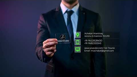 Digital Business Card After effects Project