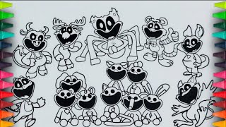 Poppy Playtime CHAPTER 3 Coloring Pages / How to Color All New BOSSES and MONSTERS