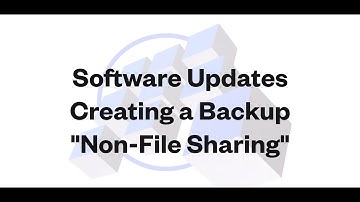 SW Update Backup Non File Sharing
