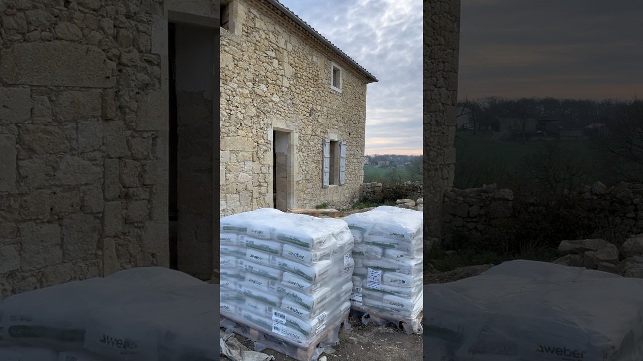 [ASMR🔊] Un petit pas à pas sur l’application de notre corps d’enduit chaux chanvre enaé 