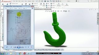 CRANE HOOK | PART 1| CRANE PULLEY BLOCK ASSEMBLY  IN SOLIDWORKS | COMPLETE TUTORIAL