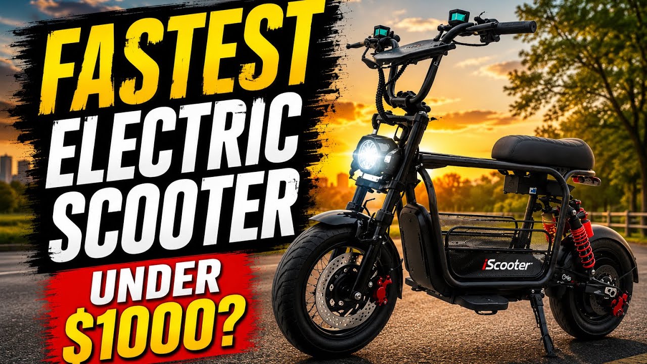 The Best Electric Scooter Under $1000? | iScooter DX5 - YouTube