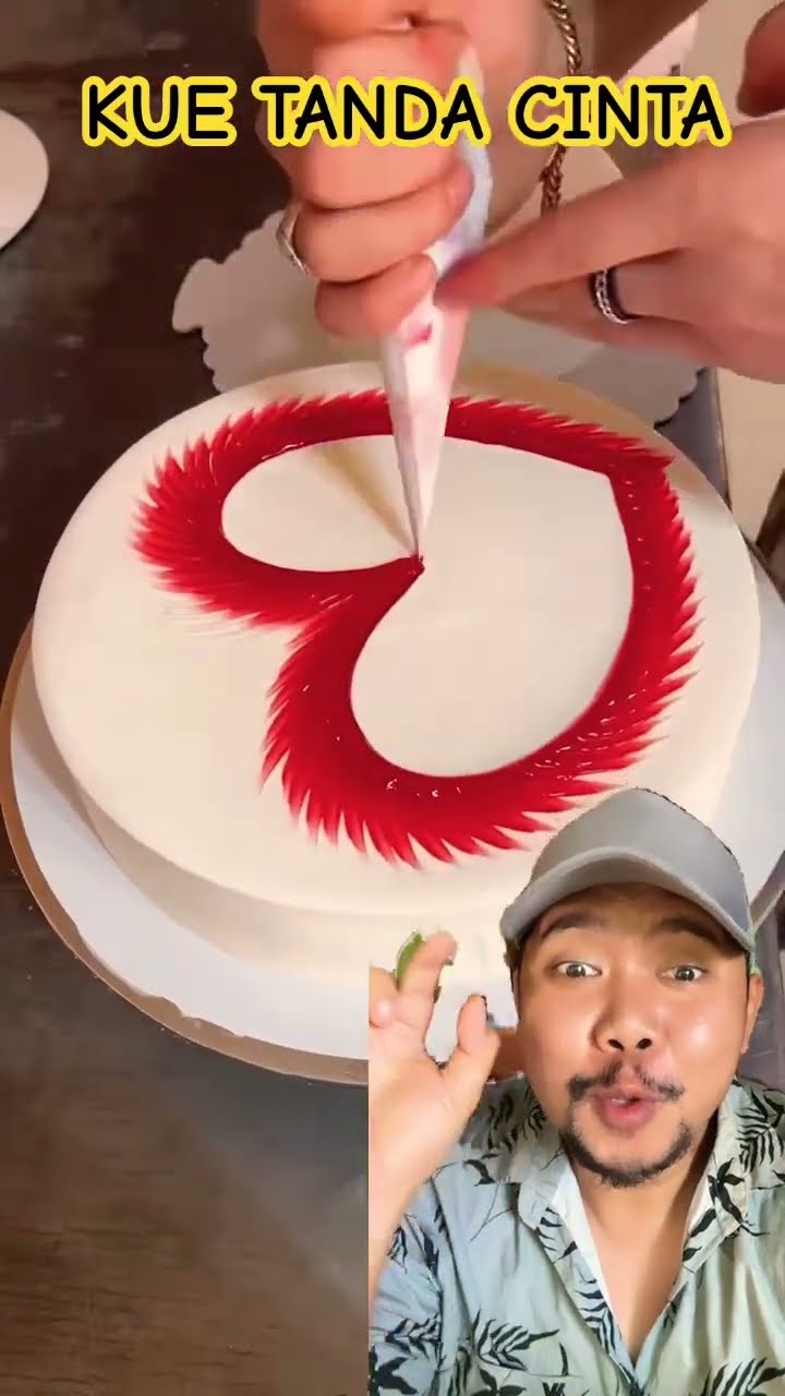 KUE TANDA CINTA DAN KASIH SAYANG!!??? #cake #cakedecorating #cakedesign #baking #cakes #funny
