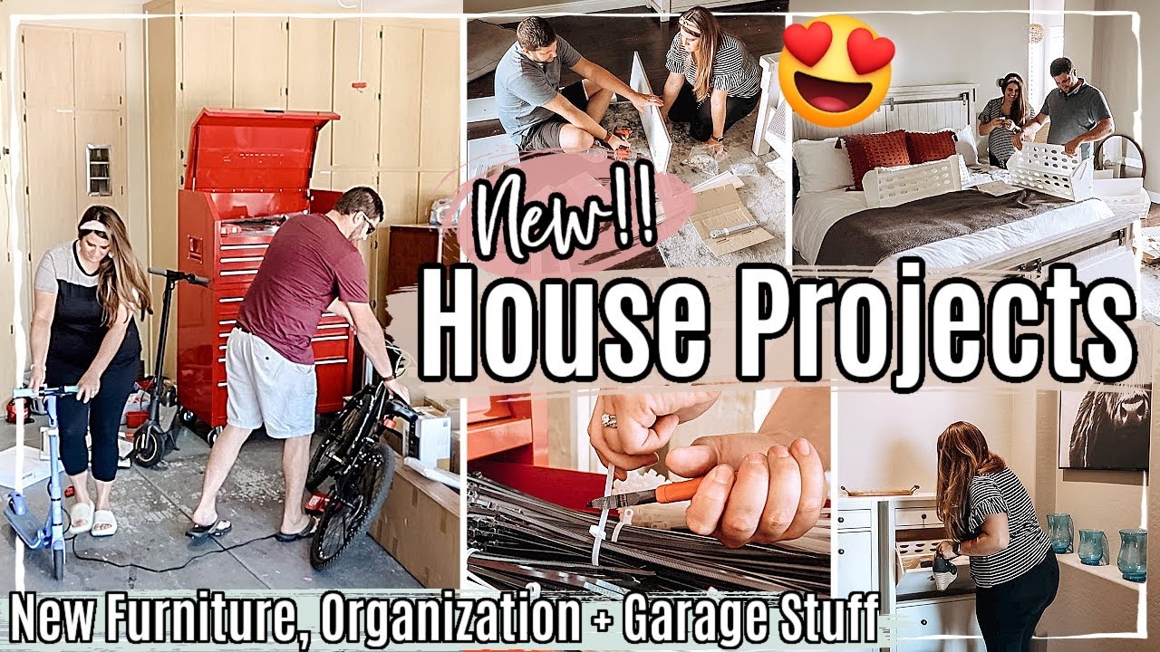 LOTS of NEW HOUSE PROJECTS 2022 :: New Furniture, Home Organization + Garage  Stuff 😜 