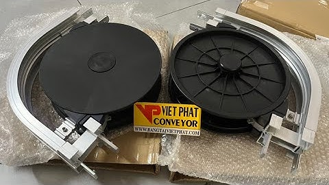 O9I- 2I.36 - 739: Cơ cong 90 độ và đĩa xoay dẫn hướng bị động cho băng tải xích nhựa xương cá POM