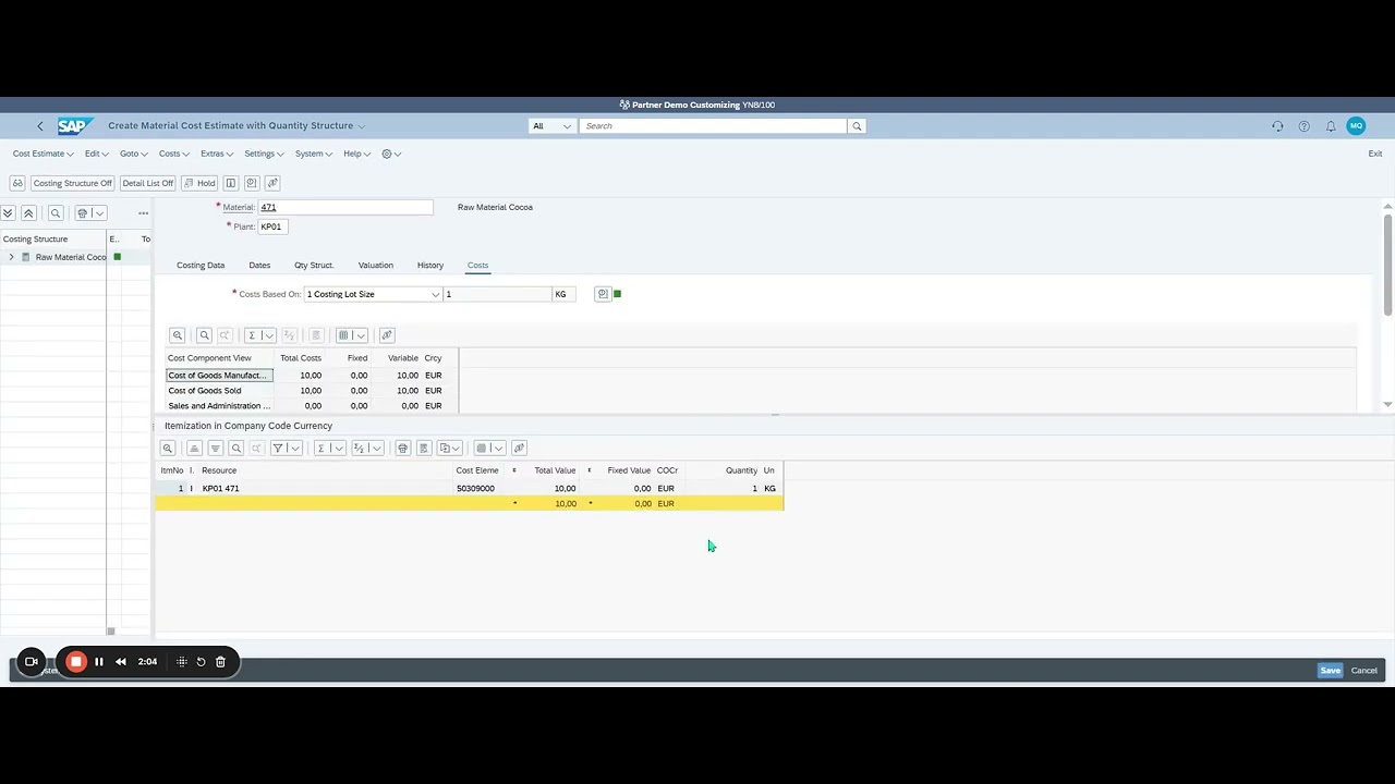 SAP Costing for Dummies  The Building Blocks of Your Product Cost   Items & Overhead! 🧱📊