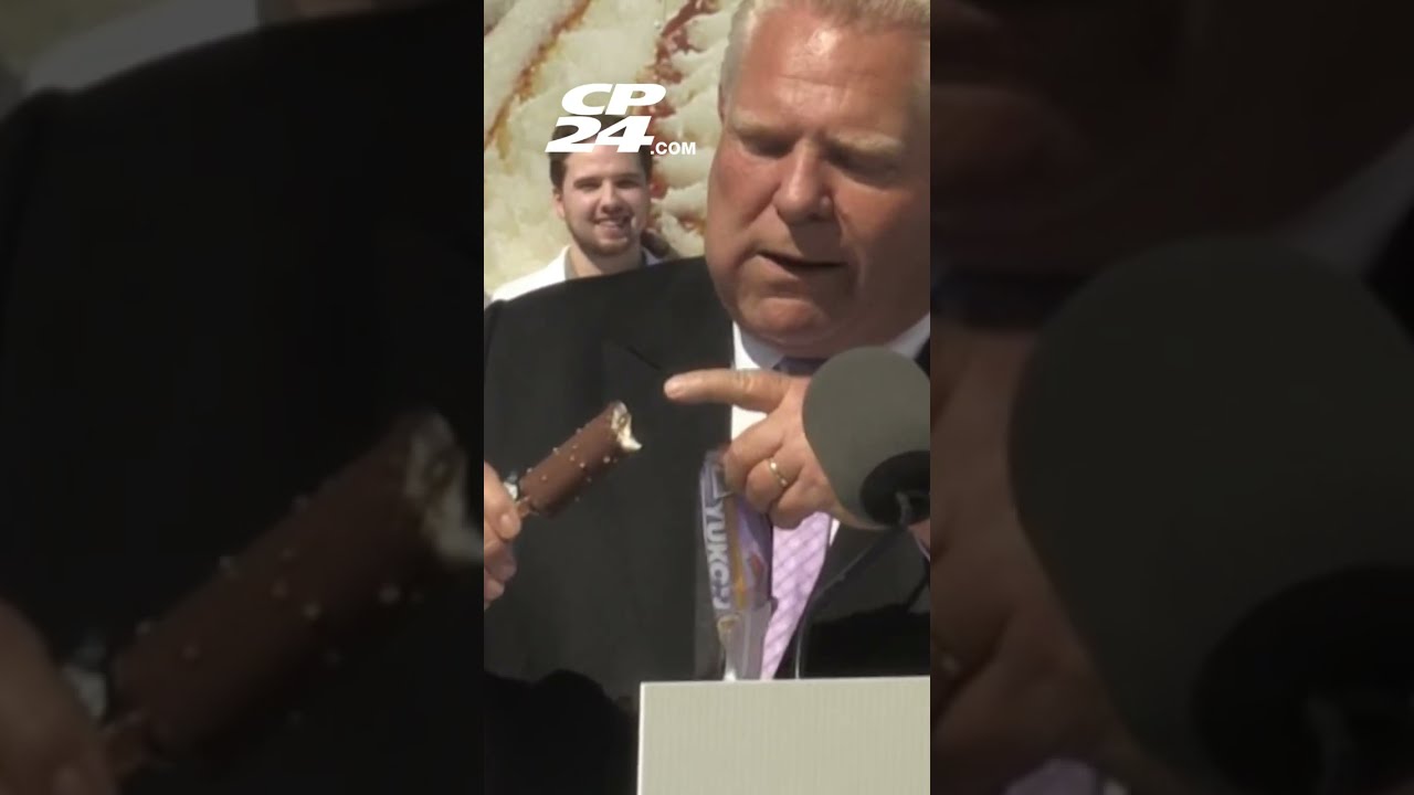 Premier Ford Chows Down On Chapman S Ice Cream Bar During Press Conference