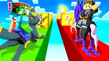 EPIC 100 PIXELMON LUCKY BLOCK RACE!