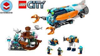 LEGO City 60379 Deep-Sea Explorer Submarine - LEGO Speed Build Review