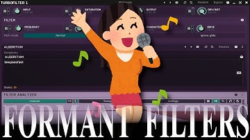 Creating Formant Filters in MTurbofilter