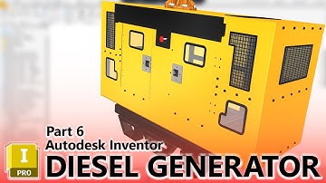 Diesel Generator 3D Design in Autodesk Inventor 2025 - Part 6
