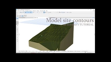 How to model a a terrain in archicad using mesh tool