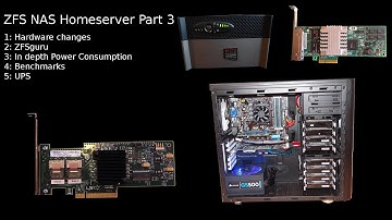 ZFS NAS Homeserver Part 3: 12TB update ZFSguru indepth power UPS