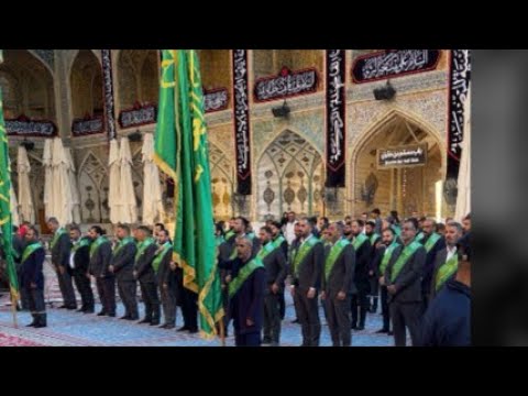 Haram E Imam Ali Me Khadimeen Ki Mehfil Saleh Raza Karbalai
