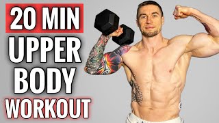 20 Min Upper Body Dumbbell Workout | FOLLOW ALONG screenshot 5