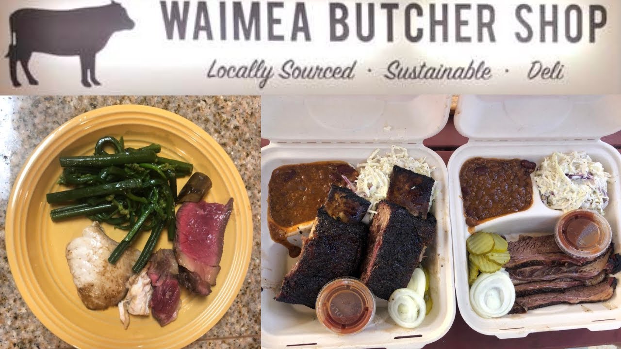 Checking out Waimea Butcher Shop Plate Lunches and Locally Sourced