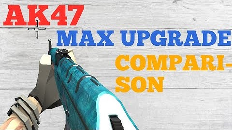 Ak47 Max Upgrade Comparison in the Walking Zombie 2