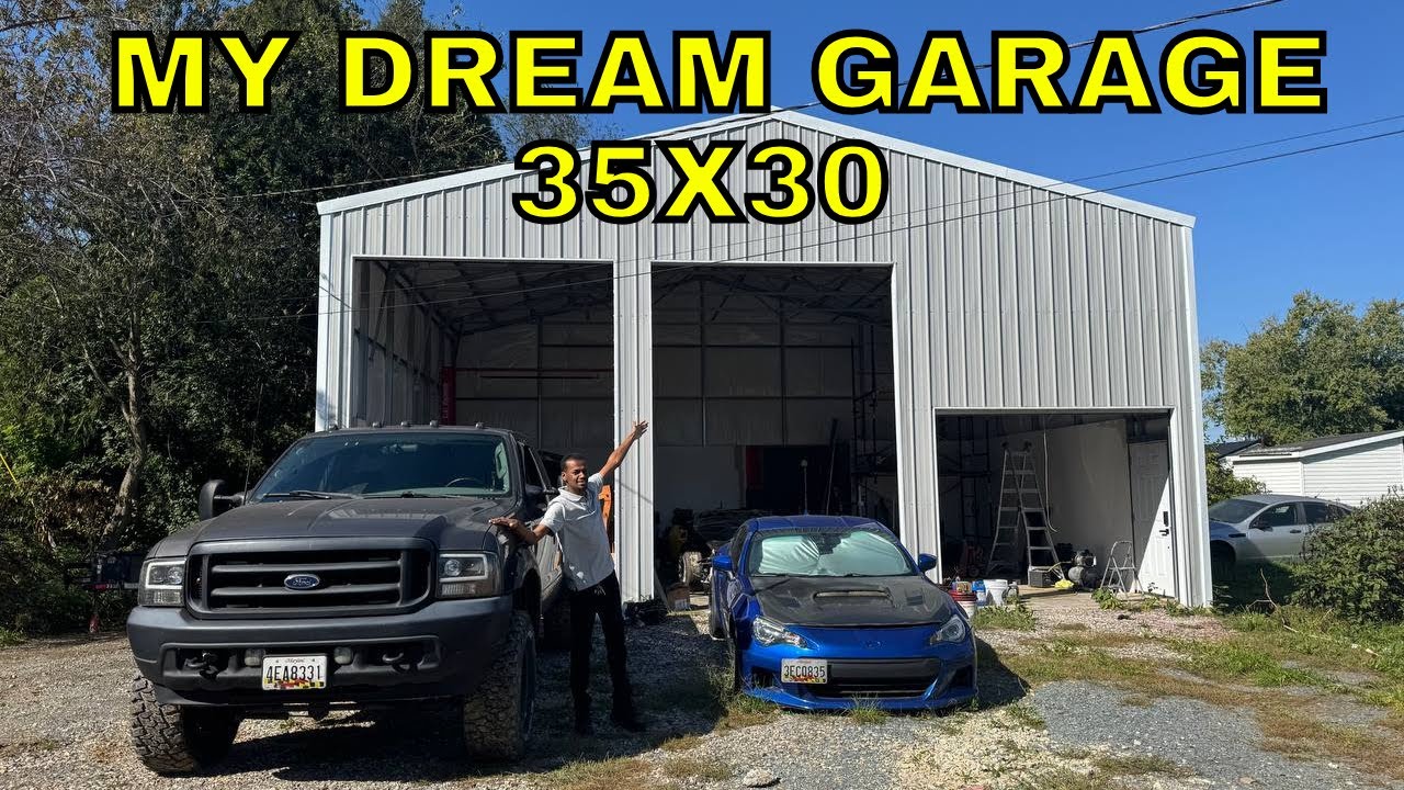I Built My Dream Garage From Scratch! - YouTube