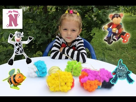 Заводные животные сюрпризы игрушки распаковка Clockwork mechanical animals toys