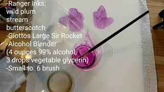 How to Make Delicate Layered Flowers Using Alcohol Inks by Ranger
