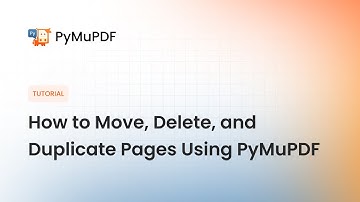 Python PDF Tricks: How to Move, Delete, and Duplicate Pages Using PyMuPDF