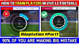 How To Train Players In Vive Le Football (VLF) #part1