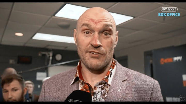 Chills! Tyson Fury reacts to Wilder result in his first interview after the fight