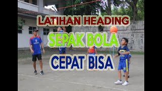 Latihan heading sepak bola dengan alat bantu || untuk anak usia dini #headingsepakbola#bonansauns
