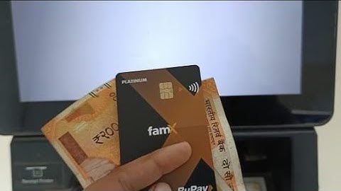 how to use fam pay card in ATM 😀🏧