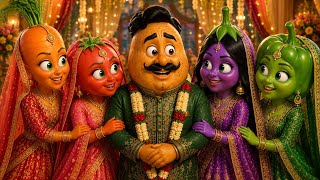 π₯π± Aalu Ne Kar Li 4 Shadiyan! Phir Ghar Mein Jo Hua Dekh Kar Hansi Nahi Rukegi π | Funny 3DAnimation