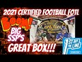 2021 Certified Football Hobby Box FOTL! Awesome Box!!! BIG QB SSPs!