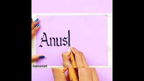 Anushree Calligraphy Art l Skeching Drawing Painting #sapnaviart #short#Viral