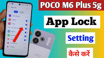 poco m6 plus 5g me app lock kaise lagaye / how to lock apps in poco m6 plus 5g