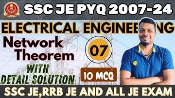 Network Theorem Previous Year Question | SSC JE PYQ | Part 7