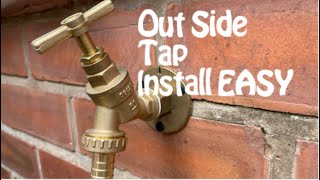 Outside tap installation quick easy step by step easy installation garden tap