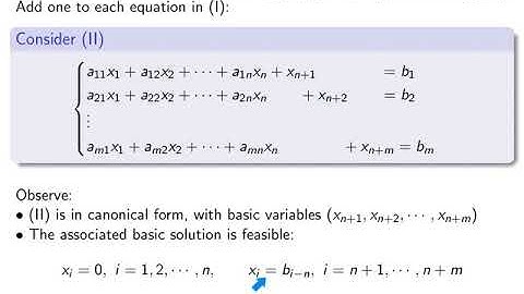 V3-18. Linear Programming. Artificial variables.