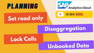 SAP Analytics Cloud (SAC) | Planning | Advanced Manual Planning