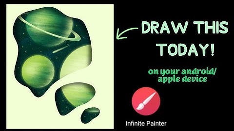 Infinite Painter mobile Tutorial:Galaxy/Space Digital Art|Full Process Video for Beginners (android)