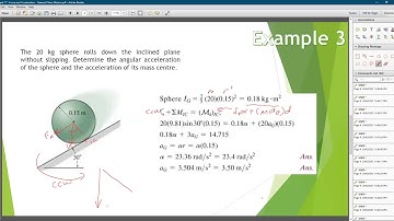 Planar Kinetics of a Rigid Body - Force and Acceleration : General plane motion (Example 3)