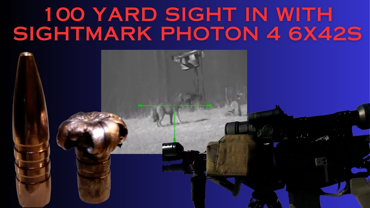 100 Yard Sight In with Sightmark Photon 4 6X42S by Nito Mortera with Archersparadox2020