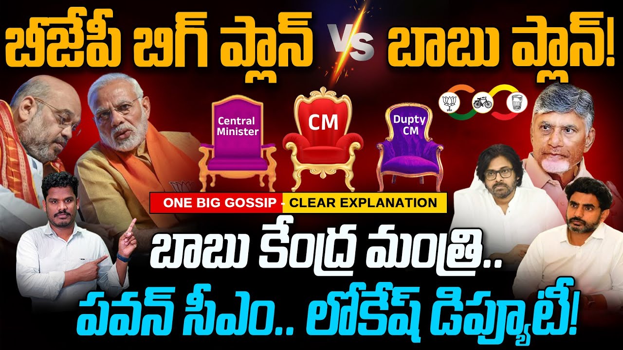 AP Politics: బీజేపీ ప్లాన్ Vs బాబు ప్లాన్! | బాబు కేంద్ర మంత్రి.. పవన్ CM.. లోకేష్ డిప్యూటీ! | PINN