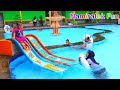 Anak Lucu Belajar Berenang di Kolam Renang Anak Fun Kids Learn Swimming Underwater in Swimming Pool