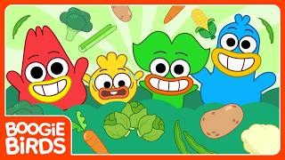 The Veggie Song 🥦 | Healthy Eating Song for Kids | Try New Foods! | Boogie Birds