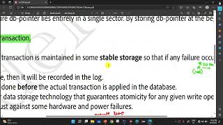 How to implement Atomicity and Durability in Trasaction DBMS Lec - 13