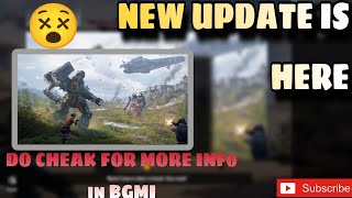 BGMI NEW UPDATE Do cheak more info & new updates #newupdate