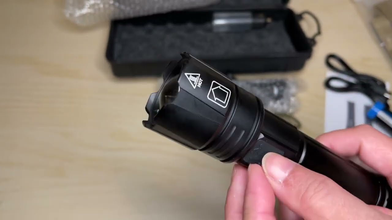 Unboxing lemihui Rechargeable LED Flashlight High Lumens